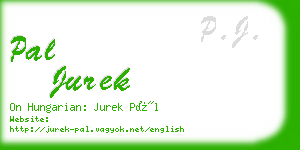 pal jurek business card
